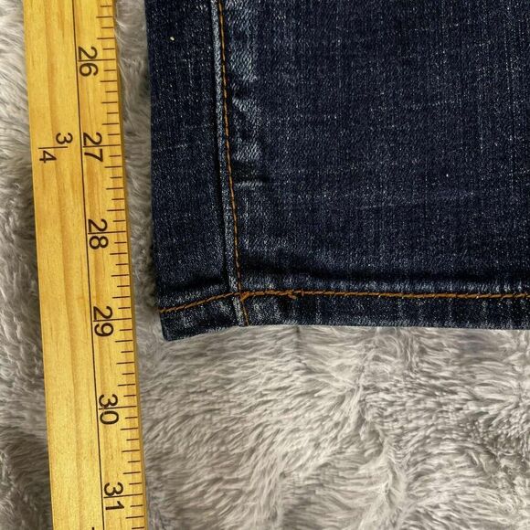 American Eagle Jeans Women 0 Jegging Super Stretch Distressed Dark Grunge Ripped - Picture 10 of 11